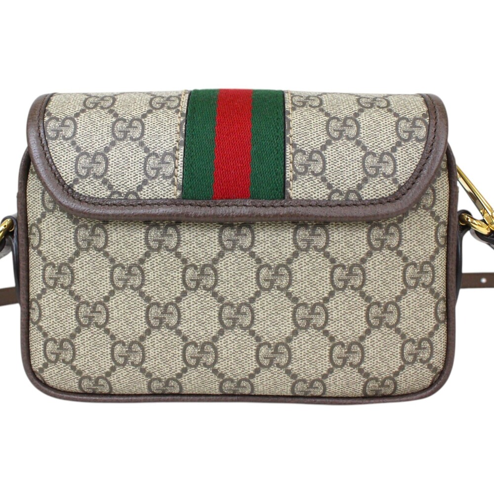 Gucci Crossbody Supreme Canvas Brown Shoulder Leather Offdia Bag GG